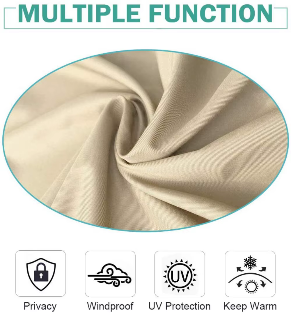 Rideau occultant thermique extérieur Beige Toys, 50 po W x 120 po. L