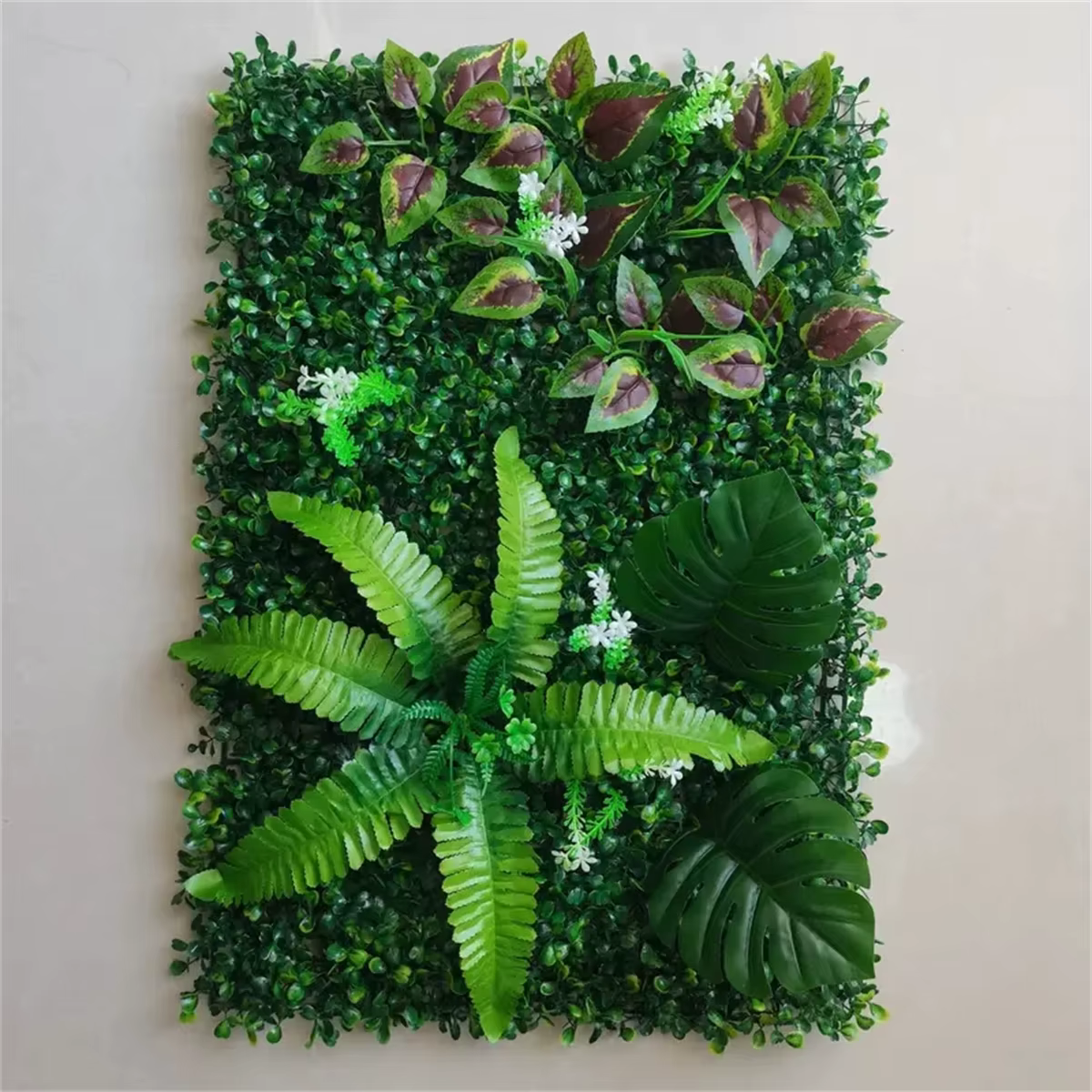 Panneaux muraux de plantes vertes artificielles, 1 pièce, Simulation de fond de plante, décoration m