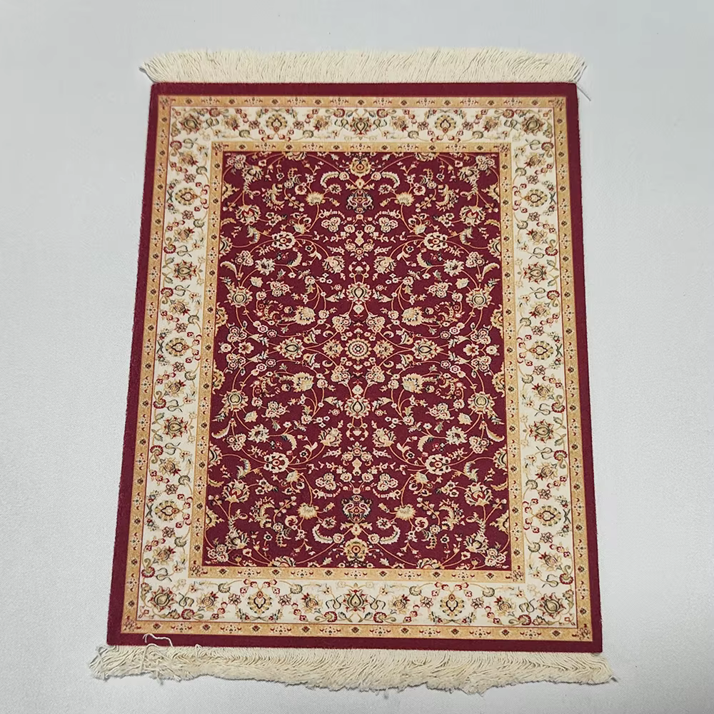 Tapis persan tissé fleur petit dessous de verre commerciaux en gros tapis de souris pas cher tapis d
