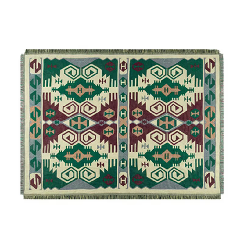 Couvertures tribales tapis d'extérieur indiens Camping pique-nique couverture Boho couvertures de li