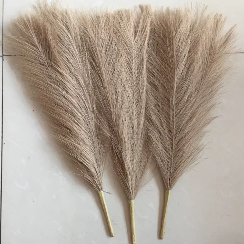 Simulation d'herbe de Pampa 45cm, décoration de mariage, accessoires de chambre à coucher, Guide de 