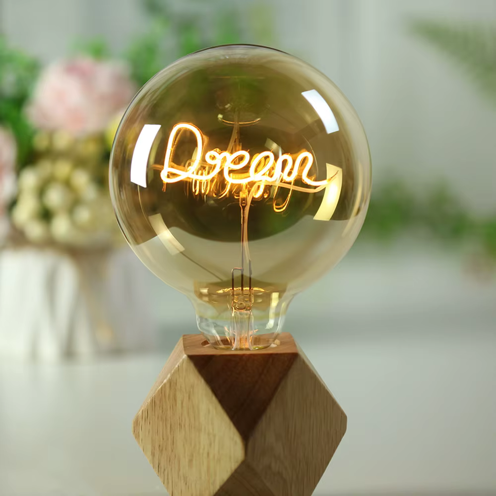 TIANFAN ampoule Led ampoule Vintage grand Globe Alphabet Filament 4W Dimmable 110V 220V ampoule Edis