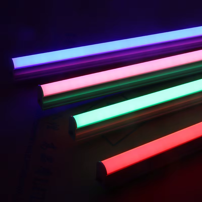 Tube LED couleur T5 T8 intégré 30cm 60cm (1FT 2FT) Lampe murale fluorescente LED Ampoule Luminaire B