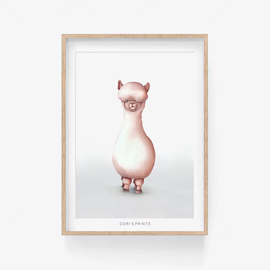 Affiche murale d'animal drôle pour bébé garçon, cadeau de douche de bébé, décoration Ao.com