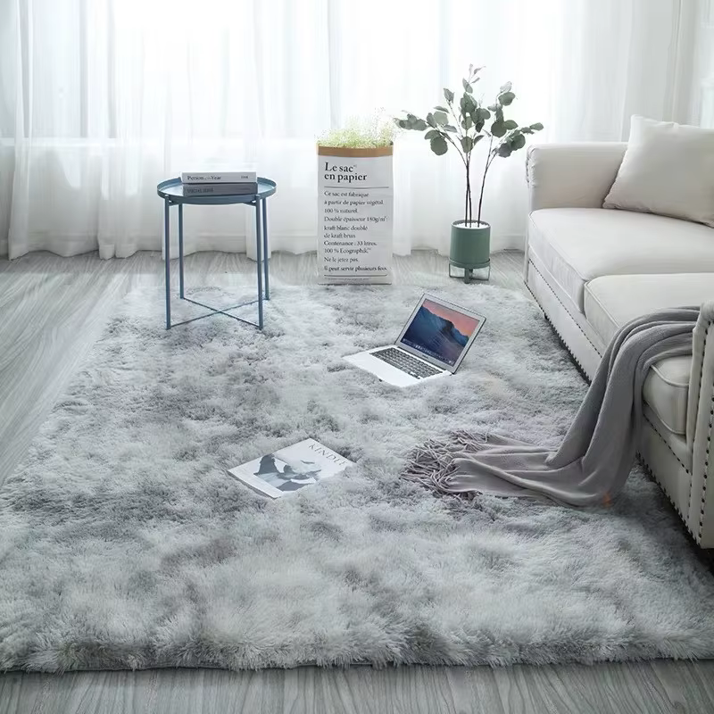 Grands tapis moelleux pour salon moderne, tapis en peluche pour chambre d'enfant, tapis en fourrure 