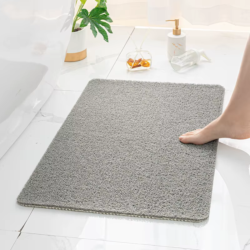 Tapis de salle de bain antidérapant, douche rectangulaire, tapis de bain antidérapant, imperméable,