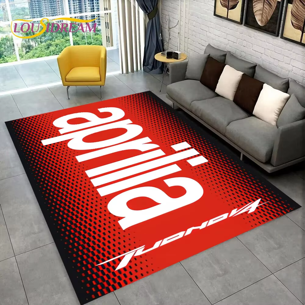 HD Aprilia Racing moto Logo tapis pour la maison salon chambre canapé paillasson décor, enfant zone