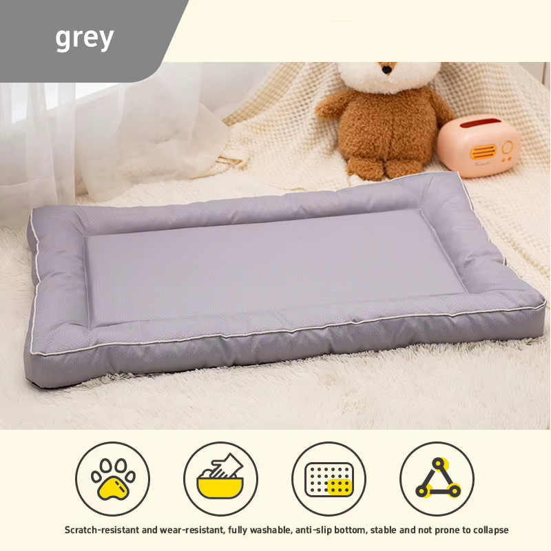 Tapis d'été en tissu Oxford respirant pour animaux de compagnie, anti-morsure, doux, confortable, re