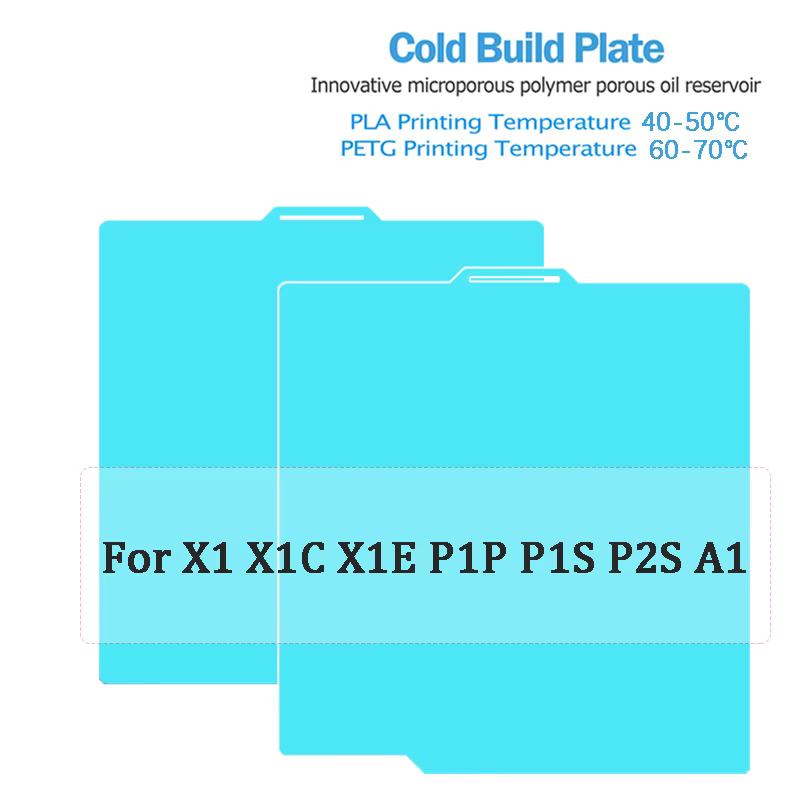 Plaque de refroidissement Glacier pour Bambu Lab H2D H2S A1 P1 X1C P2S H2C, plaque de construction f