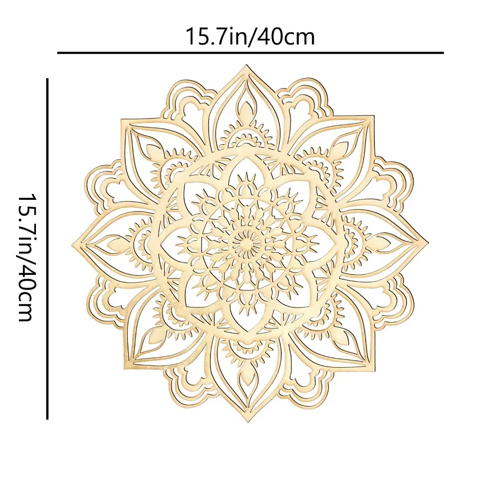 Décoration marocaine d'art mural en métal pour améliorer votre salon avec un design indien et mandal