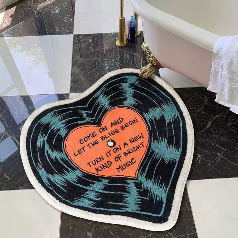 VIKAMA – tapis en vinyle sur pied, court en peluche, pour Studio de musique, salon, chambre à couche