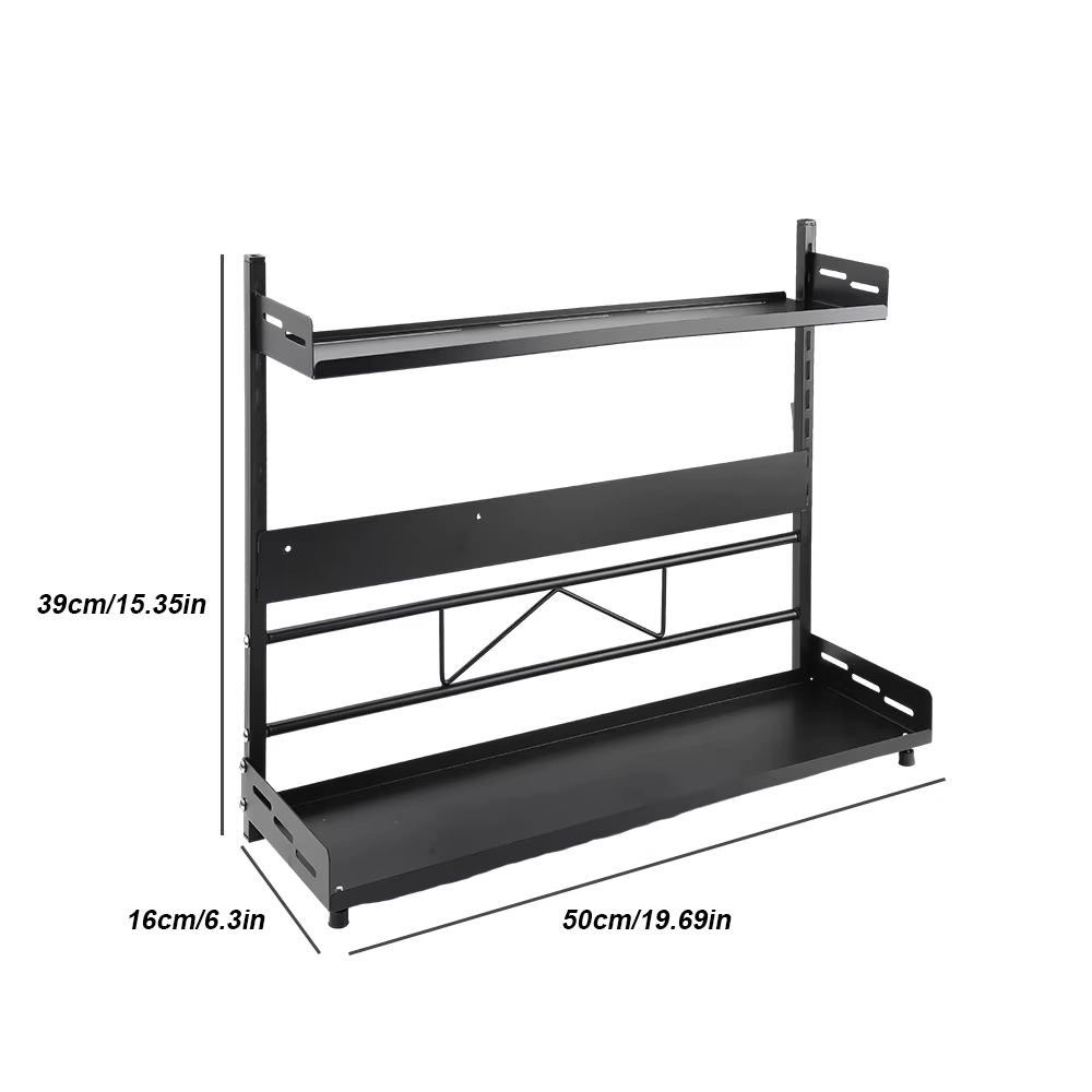 [Stock ue] étagères de cuisine support de rangement de cuisine pot Organization placard assaisonneme