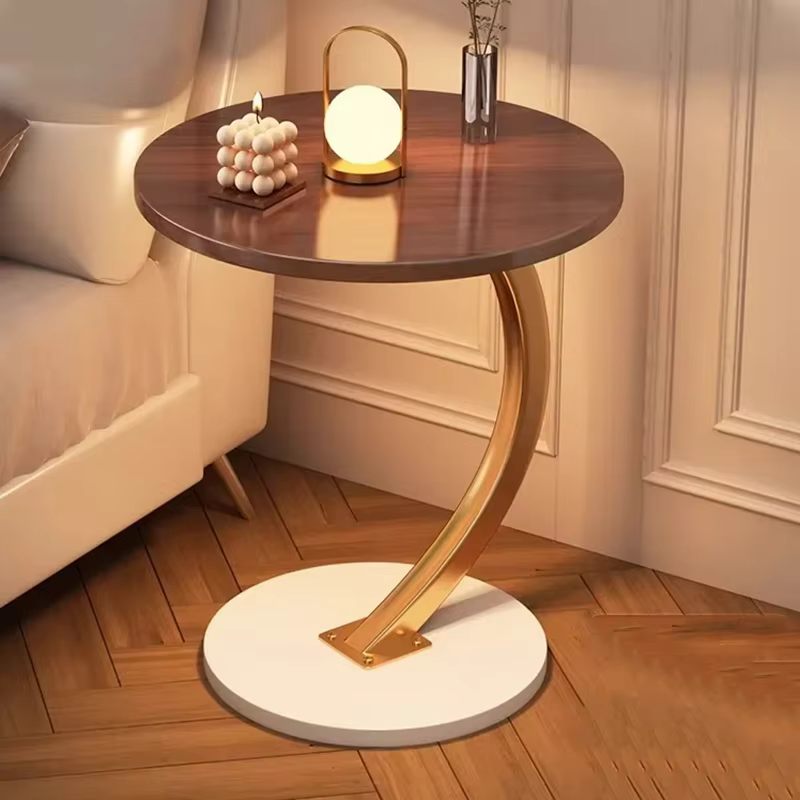 Centre Tables basses rondes ergonomiques petit déjeuner café esthétique luxe petit luxe gain de plac