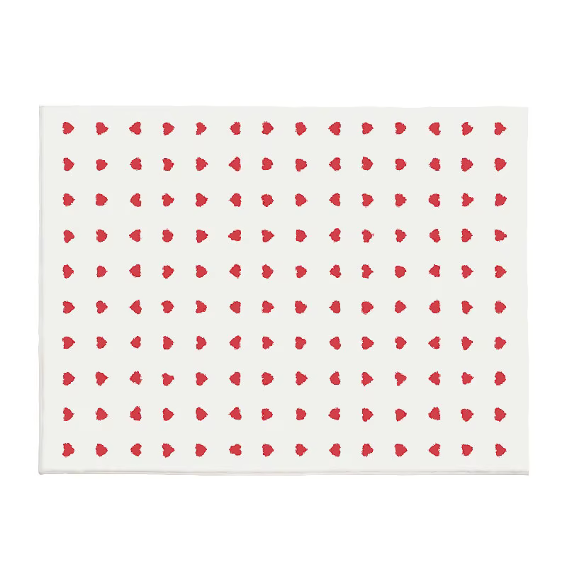 Tapis de frêne simple pour chambre à coucher de fille, tapis à motif populaire, tapis de grande surf