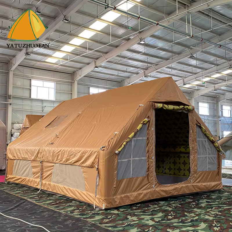 Tente de camping gonflable pour 4 personnes - Tente pneumatique d'extérieur