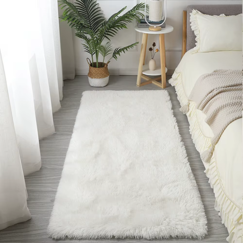 Tapis de chevet pour chambre d'enfant, tapis doux de sol pour filles mignonnes, décoration de salon,