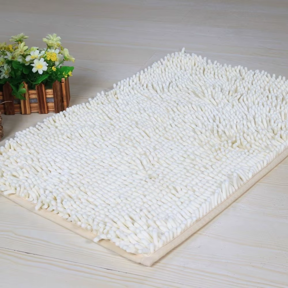 Nouveau 40*60 cm tapis de bain Chenille Anti moule anti-dérapant tapis de bain lavable en Machine Ex