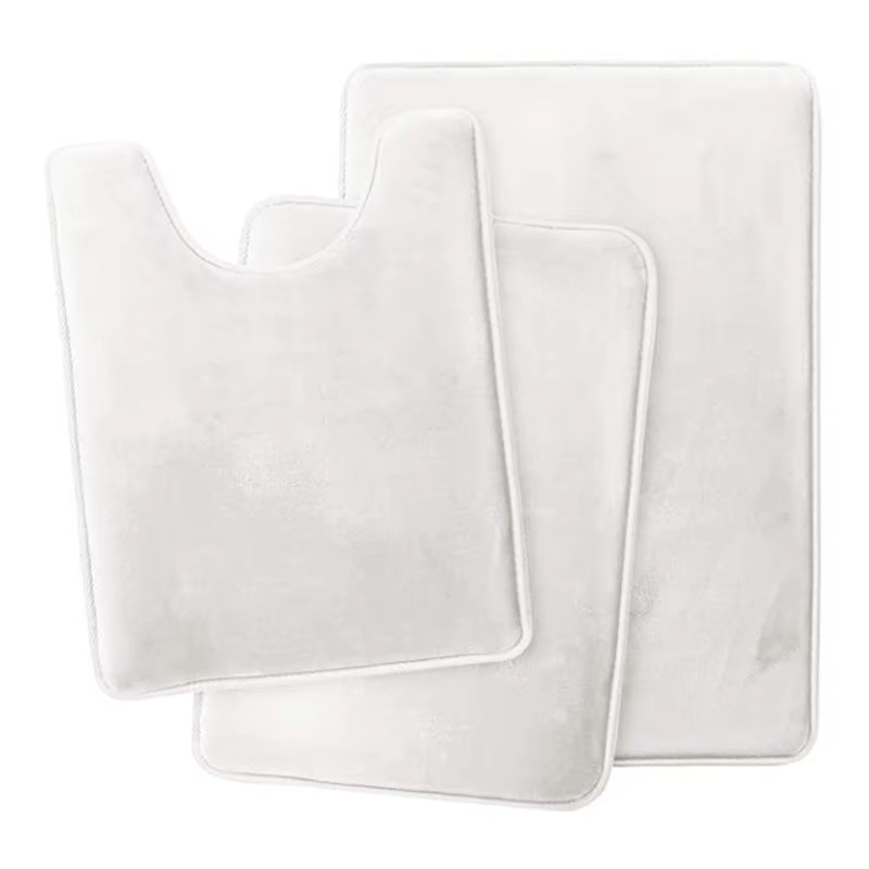 Ensemble G6KF 3 tapis salle bain tapis bain nnonslip tapis douche toilettes super absorbant tapis