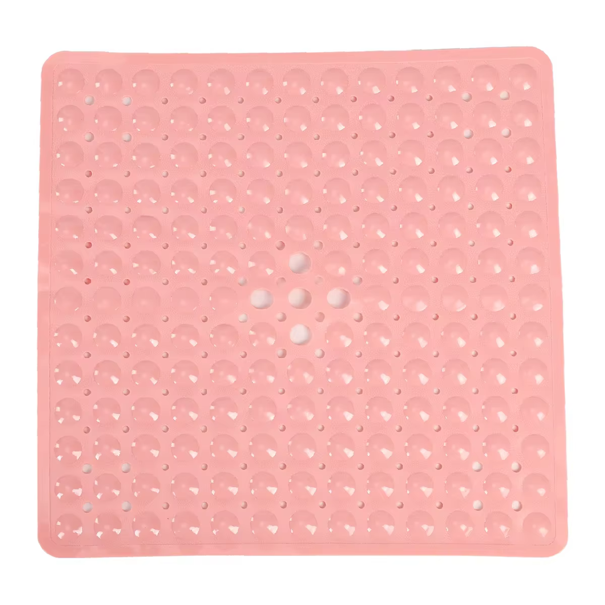 Tapis de bain carré, tapis de bain antidérapant avec ventouses, tapis de bain, trous de drainage, la