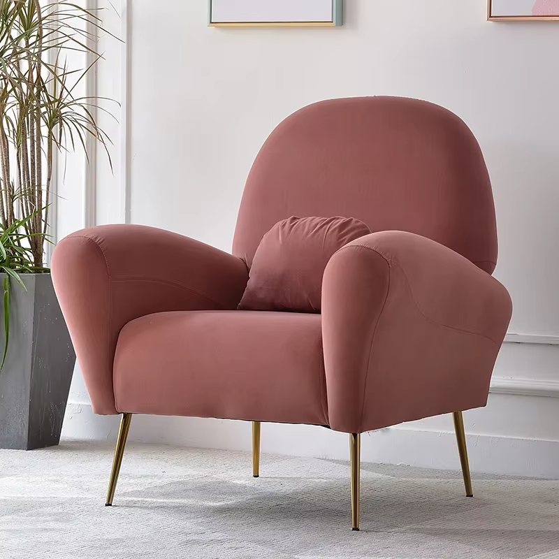 Chaises de salle à manger vertes pour chambre à coucher, chaise de maquillage relaxante de luxe, pet