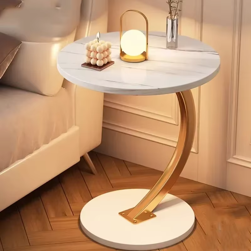 Centre Tables basses rondes ergonomiques petit déjeuner café esthétique luxe petit luxe gain de plac