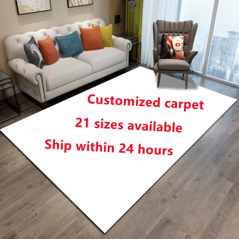Tapis rectangulaire imprimé Lea personnalisé, tapis de yoga pour adultes, décoration de salon, porte
