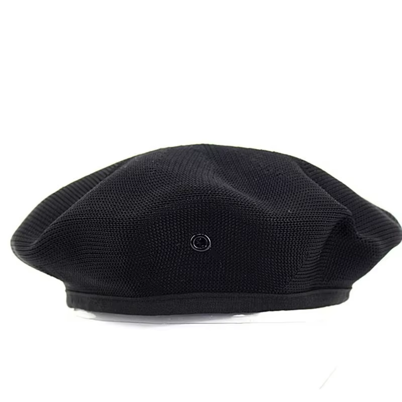 Mesh Beret Hat for Men & Women Summer Breathable French Cap Performance Costume Accessory Adjustabl