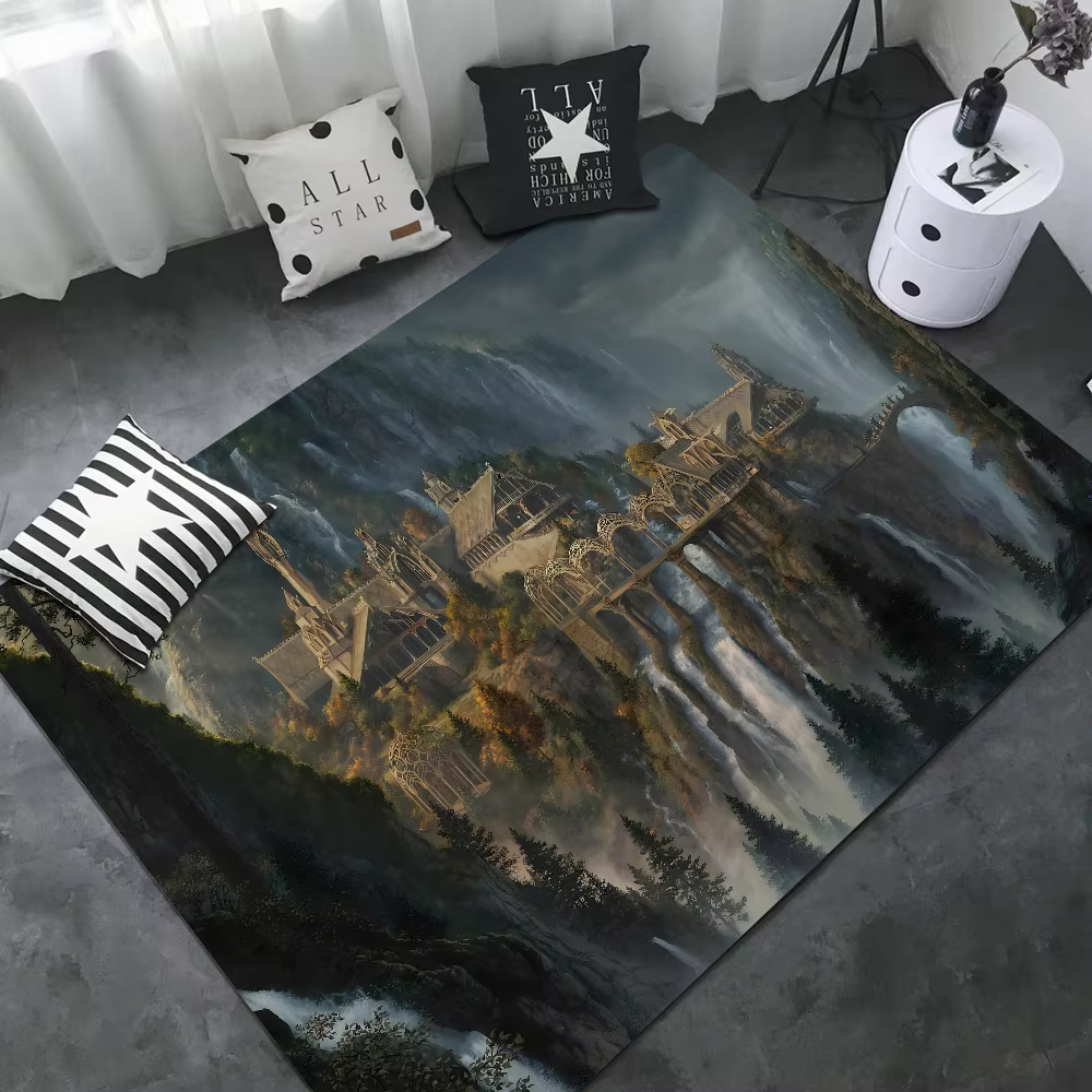L-Lords – tapis de couloir avec anneaux de jeu, rétro, choix Multiple, pour salon, cuisine, antidéra