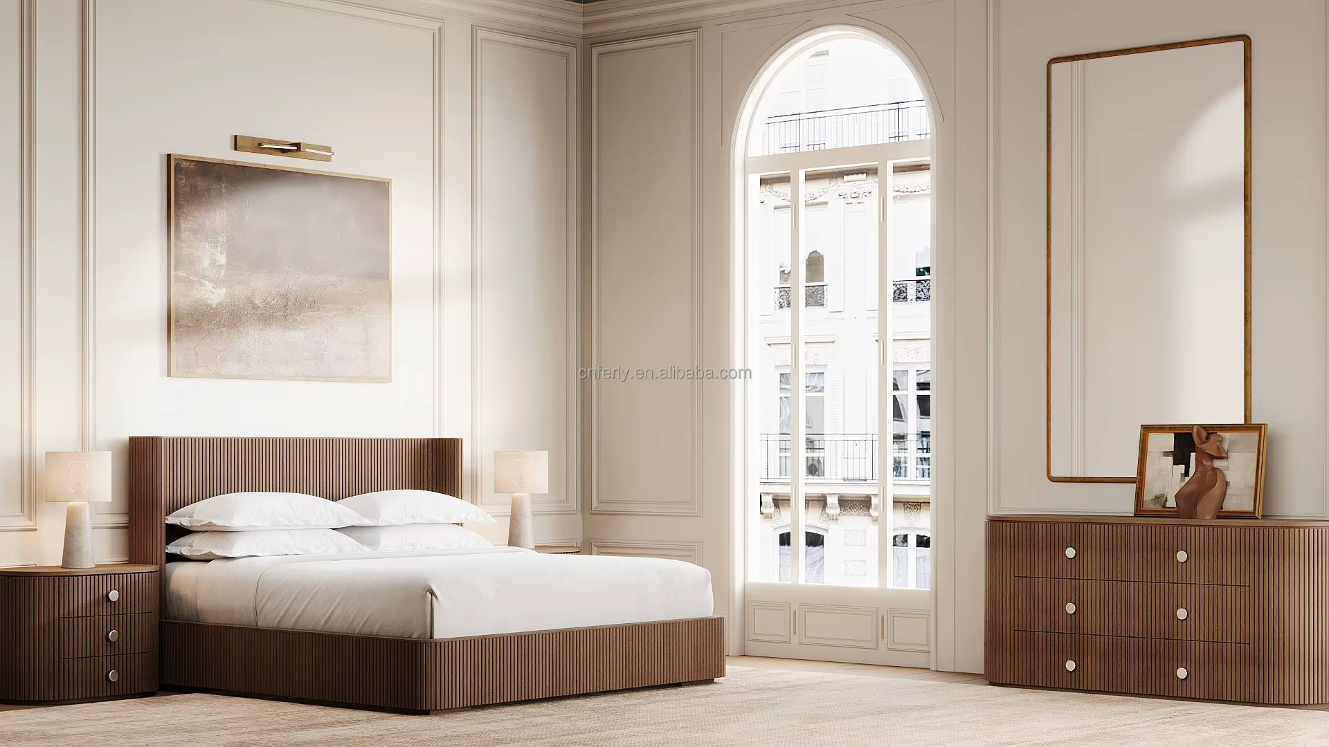 Offre spéciale moderne hôtel de luxe King Size Design classique maison chambre meubles ensembles lit