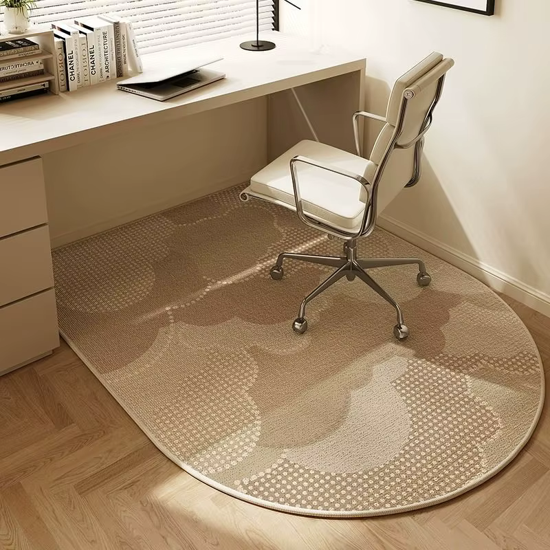Tapis géométrique unique à pois, antidérapant, durable et lavable, tapis minimaliste monochrome pour