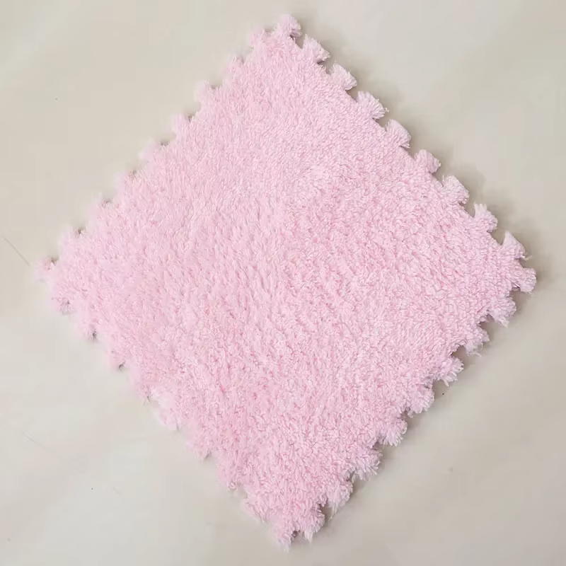 30X30 cm bricolage puzzle Shaggy tapis salon chambre doux sol zone tapis enfants magique Patchwork e
