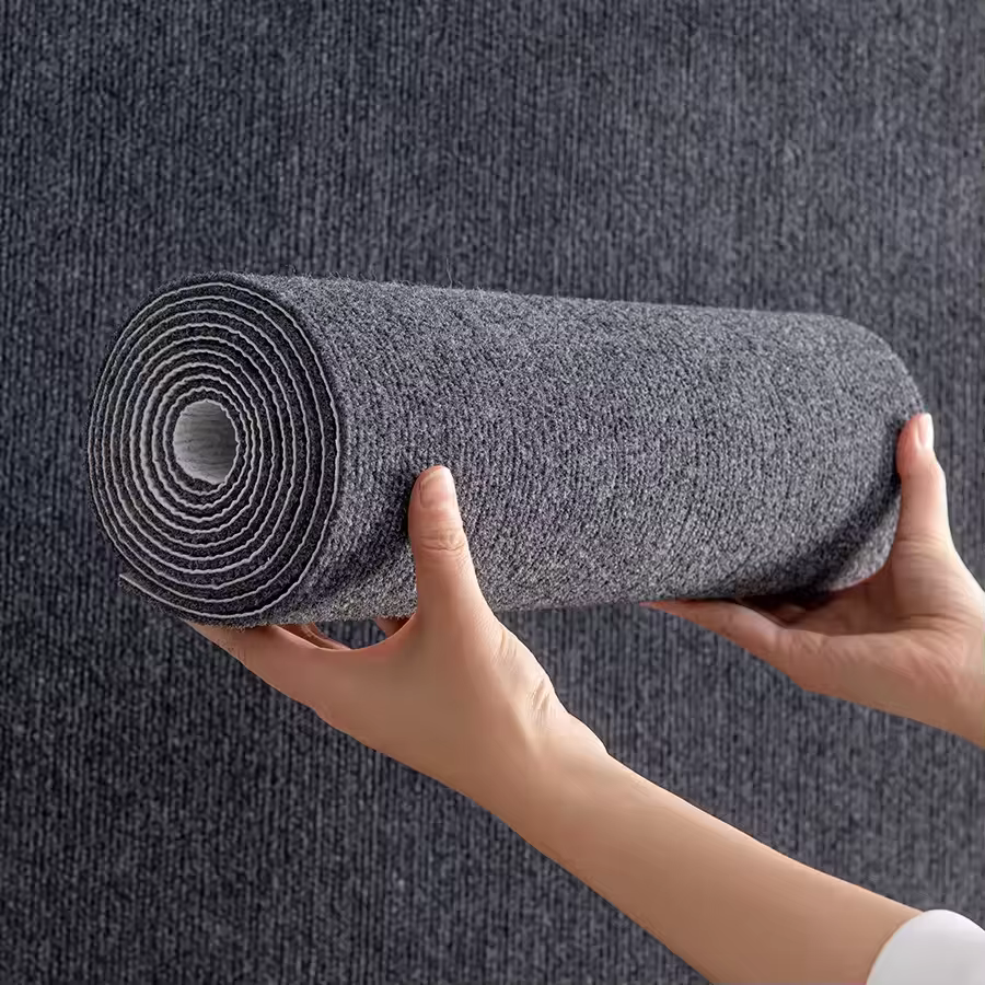 Tapis de porte de cuisine rayé de couleur unie, 40cm x 3m, auto-adhésif, antidérapant, décoration de