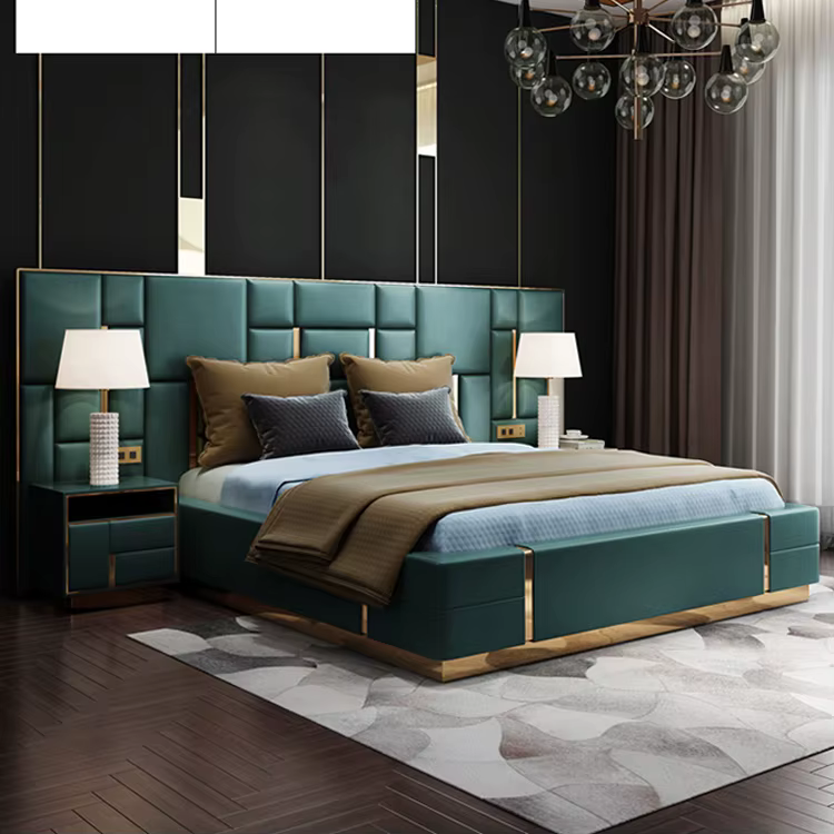 CH8831 Plus ensemble de chambre à coucher de haute qualité ensemble de lit ottoman de luxe moderne l