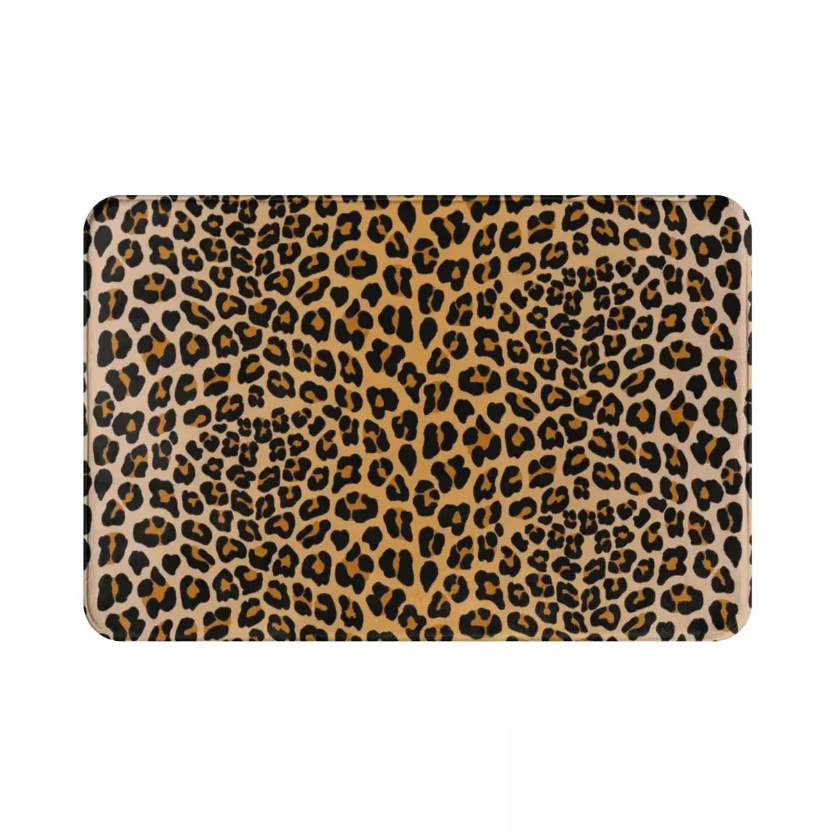 Polymère de tapis Lea imprimé léopard, polyester Doorvirus, FootSub, non ald, polymères absorbants, 