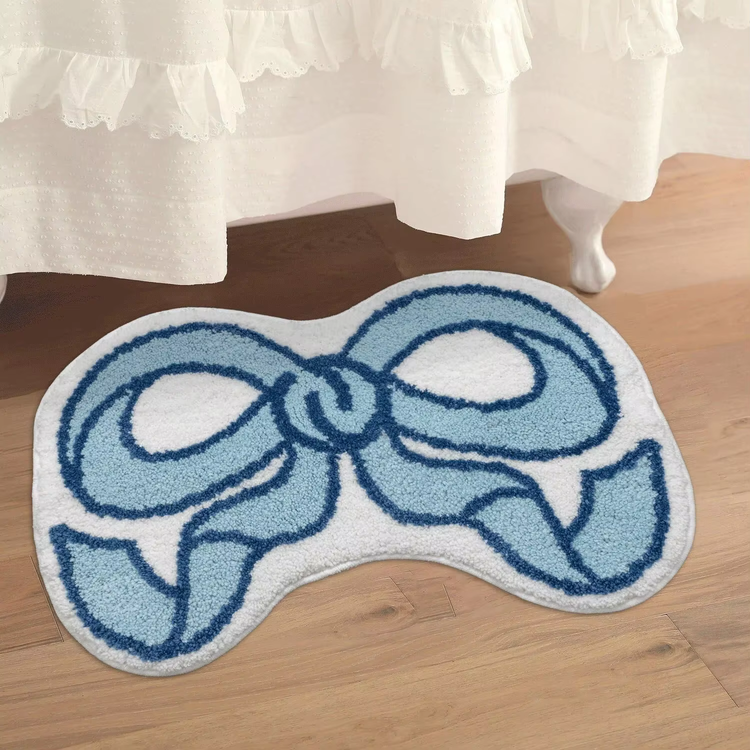 VIKAMA – tapis à nœud créatif, absorbant, lavable en Machine, pour salon, chambre à coucher, cuisine