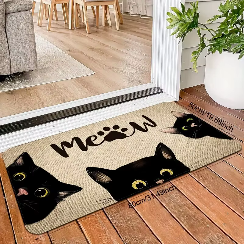 VIKAMA 40X60CM ou 50X80CM cristal velours chambre salon chevet tapis enfants adultes porte d'entrée