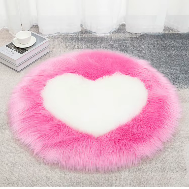 Tapis de style nouveau, à blocs de couleur, pour salon, épais, en peluche, pour chambre à coucher, t
