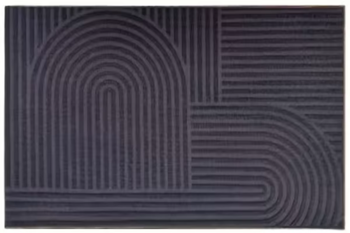 Tapis d'entrée simple antidérapant pour porche, tapis de sol tricolore lavable pour intérieur et ext