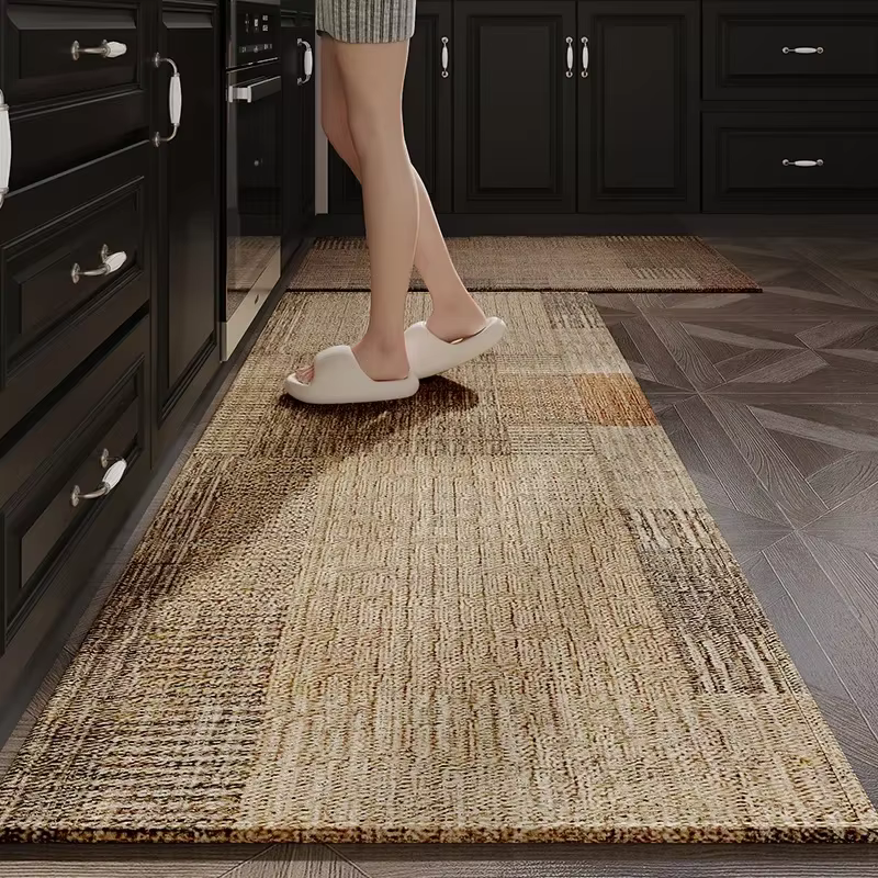 Tapis de cuisine japonais Long, absorbe l'eau et l'huile, tapis de sol antidérapants à séchage rapid