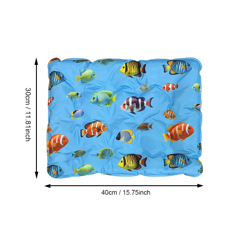 Tapis rafraîchissant pour chiens et chats, tapis en gel climatisant pour animaux de compagnie, doux,