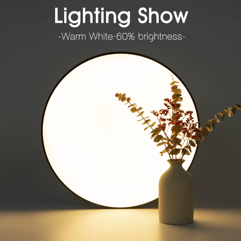 Plafonniers LED intelligents 50W 80W télécommande App Dimmable résistant à la poussière et à l'humid