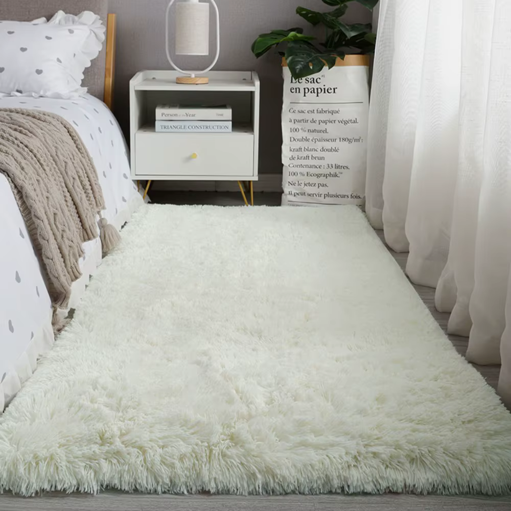 Tapis de zone en velours VIKAMA, salon, chambre à coucher, chemin de chevet, tapis de baie vitrée, t