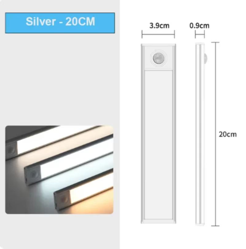 Veilleuse lumière LED sous armoire lumière capteur de mouvement veilleuse placard lumière armoire cu