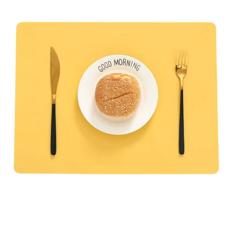 Napperon de cuisine carré en Silicone, accessoires de séchage résistant à la chaleur, tapis de Table