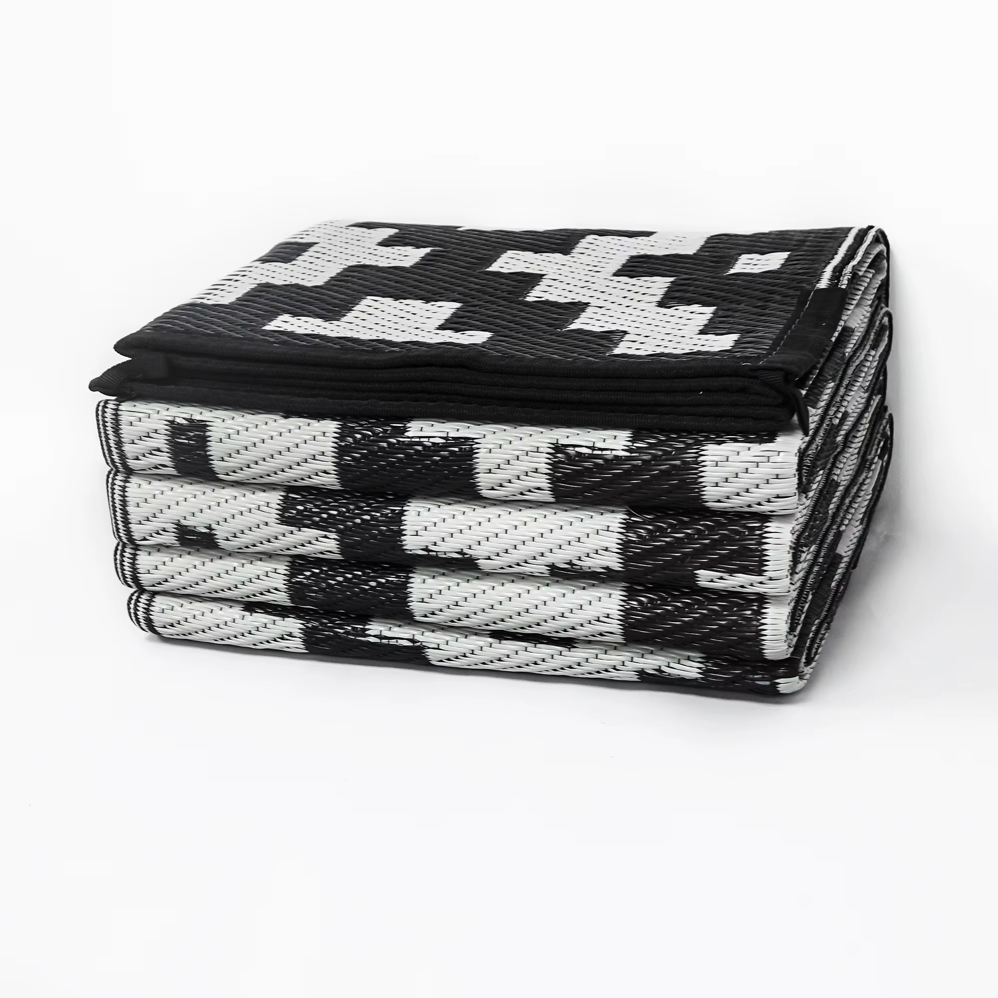 WESTTUNE-Grand Tapis Pliable et Réversible en Paille Plastique, Polymères de Sol pour l'Extérieur, P