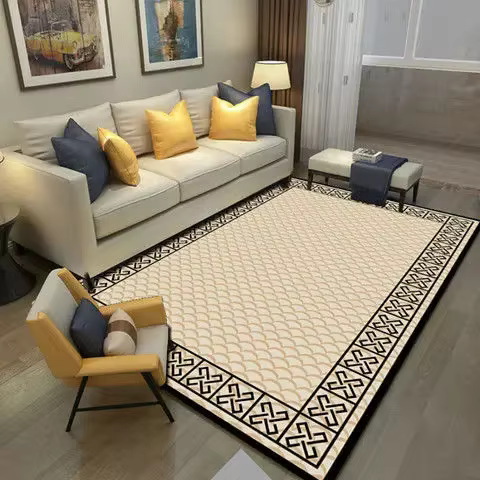 Tapis moderne et simple pour la maison, tapis doux et luxueux pour le salon, tapis antidérapant pour