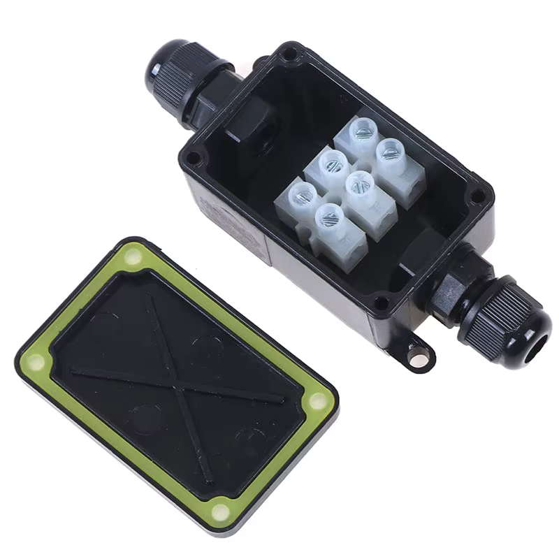 Boîte de jonction de connecteur de fil de câble électrique IP66 étanche extérieure à 2 voies avec bo