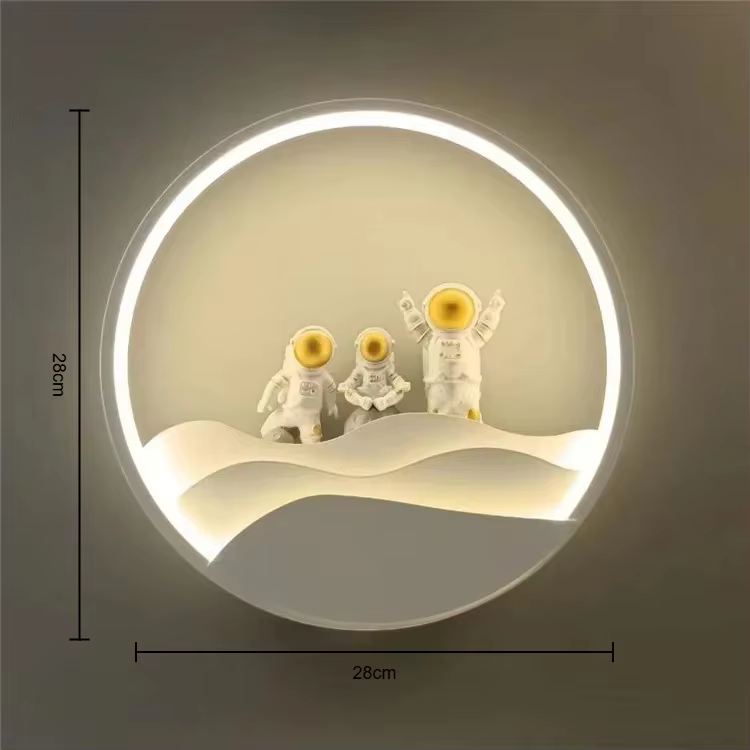 Plafonnier au design de dessin animé créatif pour enfants, lampe d'astronome pour chambre d'enfant,