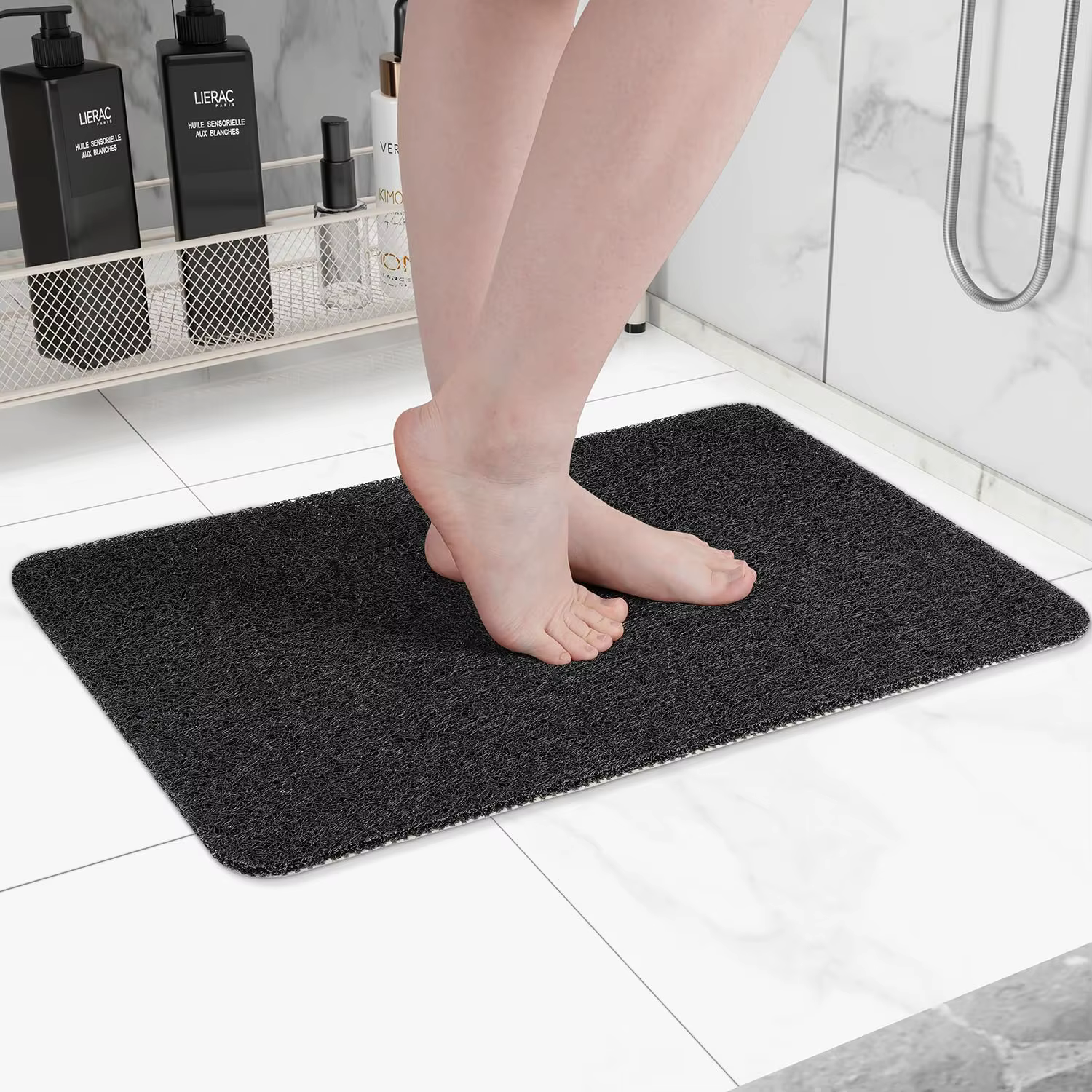 40*60 cm Super confortable tapis de douche bricolage anti-dérapant tapis de bain Drainable facile à