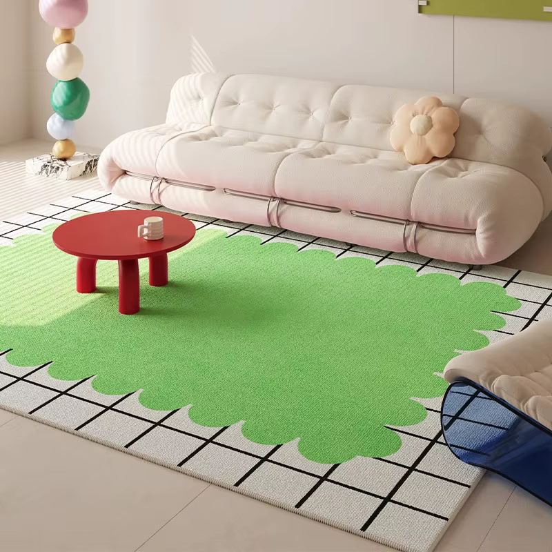 Tapis de salon jaune Style crème, grande surface, pour chambre à coucher, chevet, moderne, Simple, m